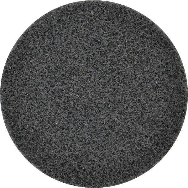 3M - 3" Disc Diam, Silicon Carbide Quick Change Disc - Type R Attaching System, Nonwoven, Gray, Fine Grade, 15,100 RPM - Benchmark Tooling