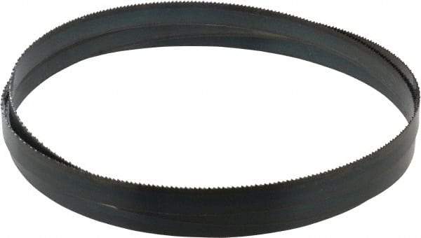 Starrett - 14 TPI, 5' 5" Long x 1/2" Wide x 0.025" Thick, Welded Band Saw Blade - Carbon Steel, Toothed Edge, Raker Tooth Set, Flexible Back, Contour Cutting - Benchmark Tooling