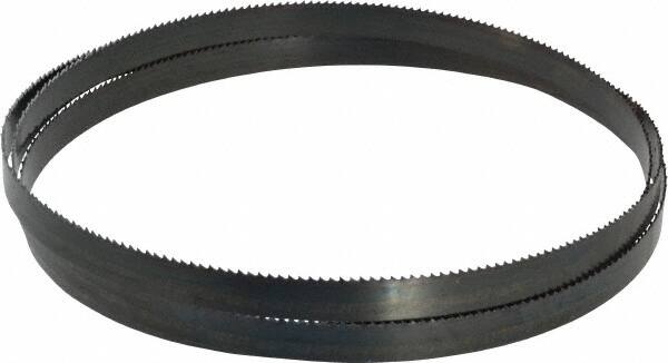 Starrett - 10 TPI, 5' 8" Long x 1/2" Wide x 0.025" Thick, Welded Band Saw Blade - Carbon Steel, Toothed Edge, Raker Tooth Set, Flexible Back, Contour Cutting - Benchmark Tooling