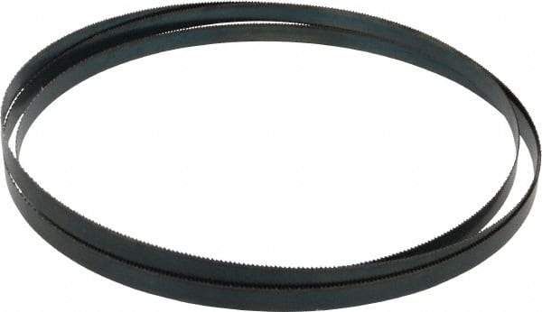 Starrett - 14 TPI, 7' 9" Long x 1/2" Wide x 0.025" Thick, Welded Band Saw Blade - Carbon Steel, Toothed Edge, Raker Tooth Set, Flexible Back, Contour Cutting - Benchmark Tooling