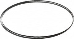 Starrett - 10 TPI, 7' 9-1/2" Long x 3/16" Wide x 0.025" Thick, Welded Band Saw Blade - Carbon Steel, Toothed Edge, Raker Tooth Set, Flexible Back, Contour Cutting - Benchmark Tooling