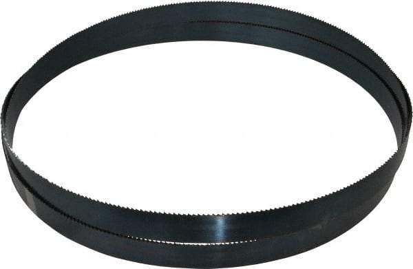 Starrett - 8 TPI, 10' 10-1/2" Long x 1" Wide x 0.035" Thick, Welded Band Saw Blade - Carbon Steel, Toothed Edge, Raker Tooth Set, Flexible Back, Contour Cutting - Benchmark Tooling