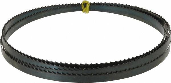 Starrett - 4 TPI, 12' 6" Long x 1/2" Wide x 0.025" Thick, Welded Band Saw Blade - Carbon Steel, Toothed Edge, Raker Tooth Set, Flexible Back, Contour Cutting - Benchmark Tooling