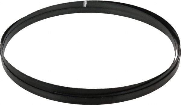 Starrett - 18 TPI, 14' 5" Long x 1/2" Wide x 0.025" Thick, Welded Band Saw Blade - Carbon Steel, Toothed Edge, Wavy Tooth Set, Flexible Back, Contour Cutting - Benchmark Tooling