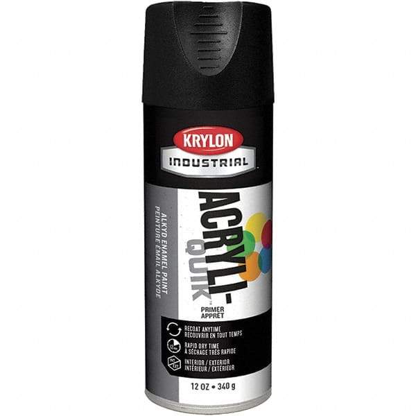 Krylon - 16 oz Charcoal Black Primer - 15 to 20 Sq Ft Coverage, Direct to Metal, Quick Drying, Interior/Exterior - Benchmark Tooling