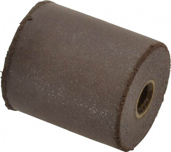 Cratex - 7/8" Max Diam x 1" Long, Cylinder, Rubberized Point - Medium Grade, Silicon Carbide, 1/4" Arbor Hole, Unmounted - Benchmark Tooling