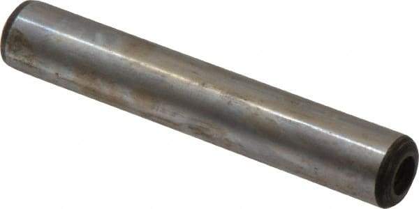 Value Collection - 1/2" Diam x 3" Pin Length Grade 8 Alloy Steel Pull Out Dowel Pin - 1 Rounded & 1 Threaded End - Benchmark Tooling