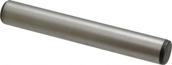Value Collection - 1/2" Diam x 3-1/2" Pin Length Grade 8 Alloy Steel Pull Out Dowel Pin - 1 Rounded & 1 Threaded End - Benchmark Tooling