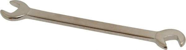 Proto - 1/4" x 7/32" Standard Ignition Open End Wrench - 3" OAL, Double End, Satin Finish, 15° & 60° Head Angle - Benchmark Tooling