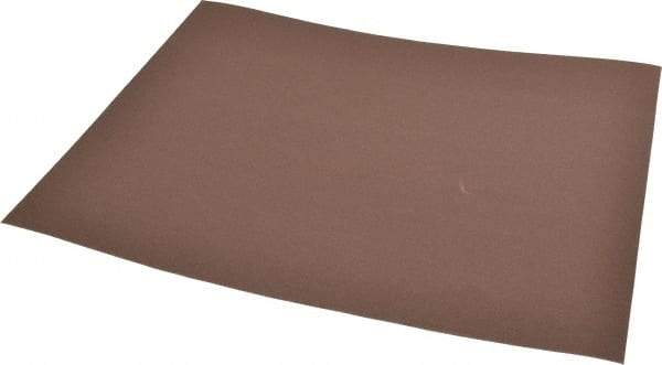 Norton - 400 Grit Aluminum Oxide Sanding Sheet - 11" Long x 9" Wide, Extra Fine Grade, J-Weighted Cloth Backing - Benchmark Tooling