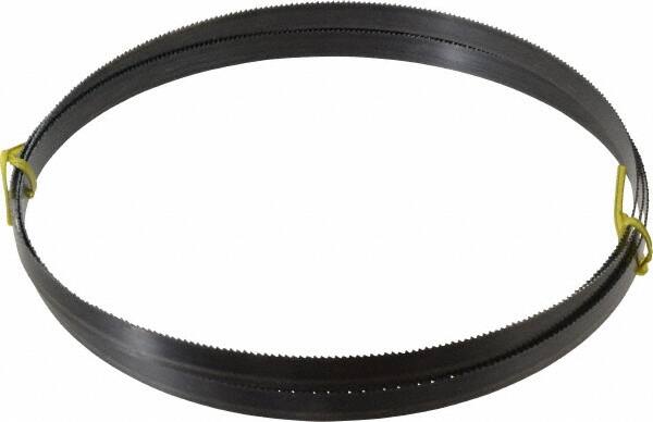 Starrett - 10 TPI, 8' 2-1/2" Long x 5/8" Wide x 0.032" Thick, Welded Band Saw Blade - Carbon Steel, Toothed Edge, Raker Tooth Set, Flexible Back, Contour Cutting - Benchmark Tooling