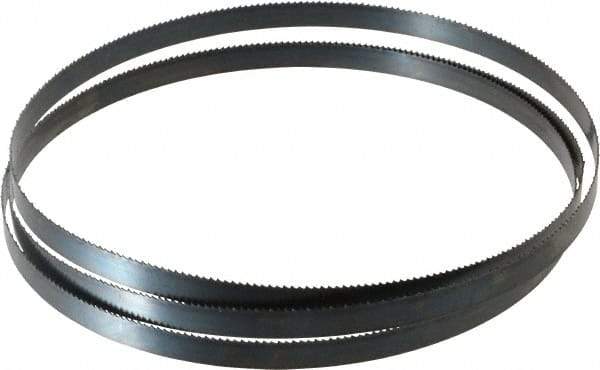 Starrett - 10 TPI, 6' 8" Long x 1/2" Wide x 0.025" Thick, Welded Band Saw Blade - Carbon Steel, Toothed Edge, Raker Tooth Set, Flexible Back, Contour Cutting - Benchmark Tooling