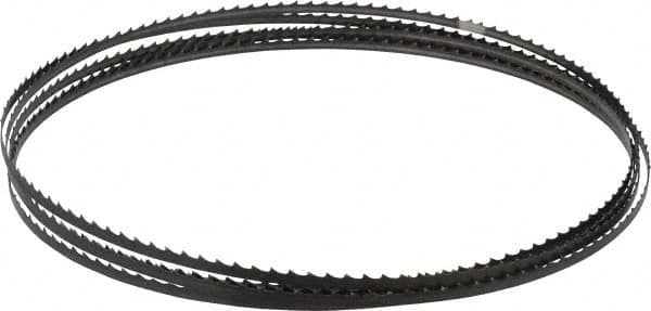 Starrett - 4 TPI, 12' 6" Long x 1/4" Wide x 0.025" Thick, Welded Band Saw Blade - Carbon Steel, Toothed Edge, Raker Tooth Set, Flexible Back, Contour Cutting - Benchmark Tooling