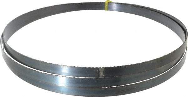 Starrett - 14 TPI, 8' 11" Long x 5/8" Wide x 0.032" Thick, Welded Band Saw Blade - Carbon Steel, Toothed Edge, Raker Tooth Set, Flexible Back, Contour Cutting - Benchmark Tooling