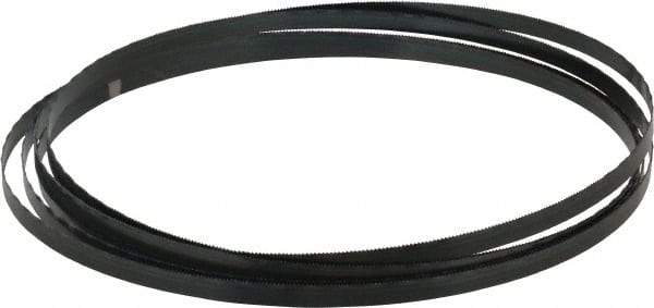 Starrett - 18 TPI, 12' 6" Long x 3/8" Wide x 0.025" Thick, Welded Band Saw Blade - Carbon Steel, Toothed Edge, Raker Tooth Set, Flexible Back, Contour Cutting - Benchmark Tooling
