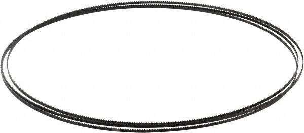 Starrett - 14 TPI, 7' 9" Long x 1/8" Wide x 0.025" Thick, Welded Band Saw Blade - Carbon Steel, Toothed Edge, Raker Tooth Set, Flexible Back, Contour Cutting - Benchmark Tooling
