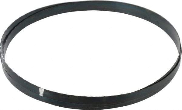 Starrett - 18 TPI, 7' 6" Long x 1/2" Wide x 0.025" Thick, Welded Band Saw Blade - Carbon Steel, Toothed Edge, Raker Tooth Set, Flexible Back, Contour Cutting - Benchmark Tooling