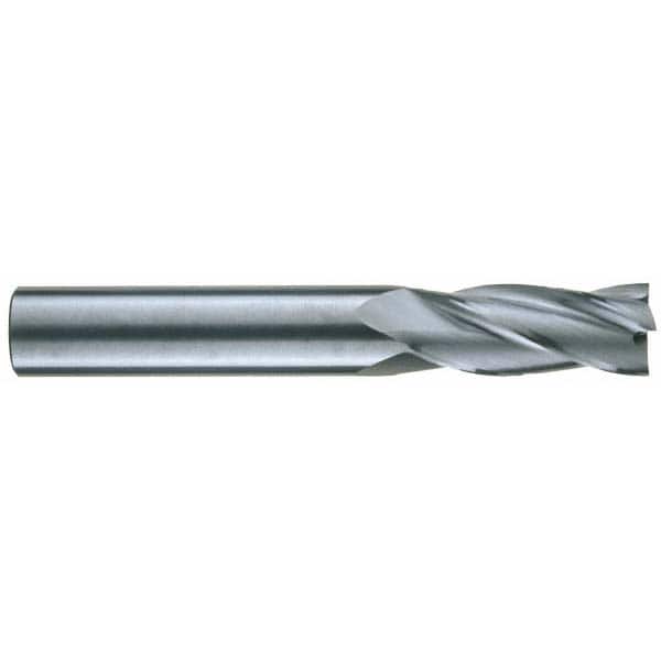 RobbJack - 7/16", 1" LOC, 7/16" Shank Diam, 2-3/4" OAL, 4 Flute, Solid Carbide Square End Mill - Benchmark Tooling