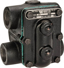 Watts - 4 Port, 1" Pipe, Cast Iron Float & Thermostatic Steam Trap - 30 Max psi - Benchmark Tooling