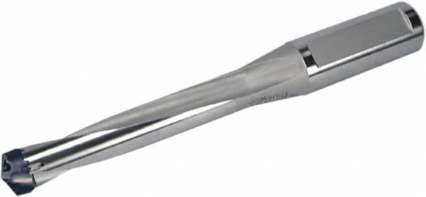 Sumitomo - 18.51 to 19.5mm Diam, 5xD, 4.212" Max Depth, 1" Shank Diam, 5.23" Flute, 7.48" OAL, Replaceable Tip Drill - SMDT Insert, SMDH Toolholder, Series SMD - Benchmark Tooling