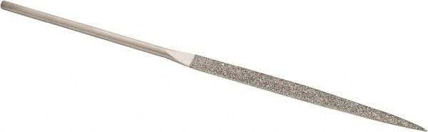Value Collection - 5-1/2" OAL Fine Barrette Needle Diamond File - 13/64" Wide x 3/32" Thick, 2-3/4 LOC - Benchmark Tooling