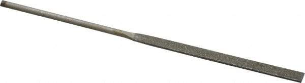 Value Collection - 5-1/2" OAL Fine Equalling Needle Diamond File - 13/64" Wide x 3/64" Thick, 2-3/4 LOC - Benchmark Tooling