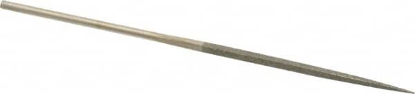 Value Collection - 5-1/2" OAL Fine Square Needle Diamond File - 3/32" Wide x 3/32" Thick, 2-3/4 LOC - Benchmark Tooling