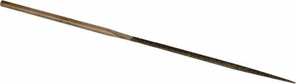 Value Collection - 5-1/2" OAL Fine Point Needle Diamond File - 13/64" Wide x 5/64" Thick, 2-3/4 LOC - Benchmark Tooling