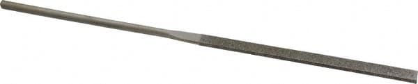 Value Collection - 5-1/2" OAL Medium Equalling Needle Diamond File - 13/64" Wide x 3/64" Thick, 2-3/4 LOC - Benchmark Tooling