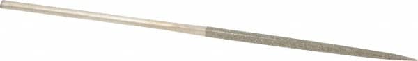 Value Collection - 5-1/2" OAL Medium Square Needle Diamond File - 3/32" Wide x 3/32" Thick, 2-3/4 LOC - Benchmark Tooling