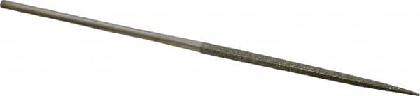 Value Collection - 5-1/2" OAL Coarse Square Needle Diamond File - 3/32" Wide x 3/32" Thick, 2-3/4 LOC - Benchmark Tooling