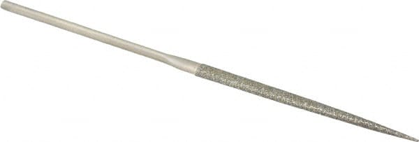 Value Collection - 5-1/2" OAL Coarse Point Needle Diamond File - 13/64" Wide x 5/64" Thick, 2-3/4 LOC - Benchmark Tooling