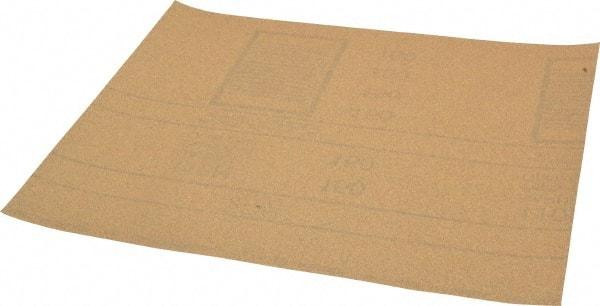 3M - 150 Grit, Garnet Sanding Sheet - 11" Long x 9" Wide, Very Fine Grade, A Weighted Paper Backing - Benchmark Tooling