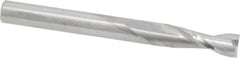RobbJack - 1/4", 3/4" LOC, 1/4" Shank Diam, 2-1/2" OAL, 2 Flute, Solid Carbide Square End Mill - Single End, Uncoated, Spiral Flute, 30° Helix, Centercutting, Right Hand Cut, Right Hand Flute, Series NR-204 - Benchmark Tooling