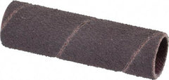 Made in USA - 80 Grit Aluminum Oxide Coated Spiral Band - 1/2" Diam x 2" Wide, Medium Grade - Benchmark Tooling
