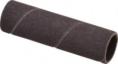 Made in USA - 120 Grit Aluminum Oxide Coated Spiral Band - 1/2" Diam x 2" Wide, Fine Grade - Benchmark Tooling