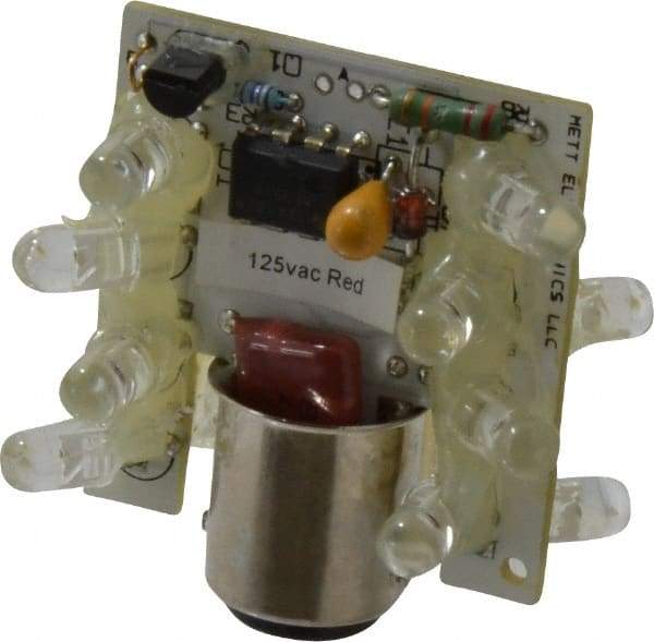 Eaton Cutler-Hammer - LED Lamp, Red, Steady, Stackable Tower Light Module - 120 VAC/VDC, 24 Milliamp, IP65 Ingress Rating, 4, 13, 4X NEMA Rated, Base Mount - Benchmark Tooling