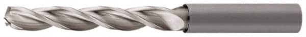 Walter-Titex - 5.55mm 130° Solid Carbide Jobber Drill - Bright Finish, Right Hand Cut, Spiral Flute, Straight Shank, 3.23" OAL, Standard Point - Benchmark Tooling