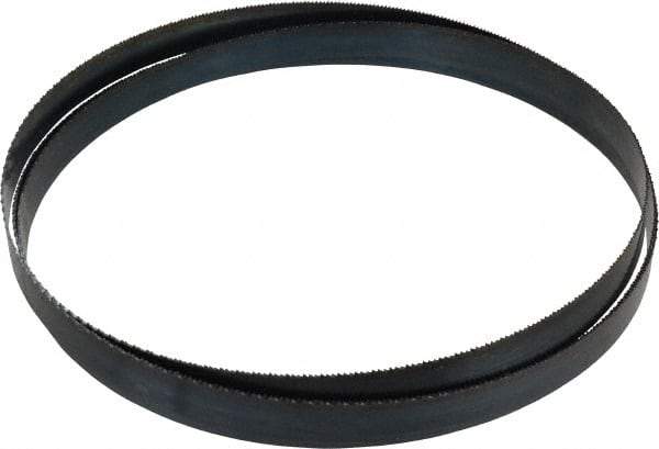 Disston - 14 TPI, 7' 9" Long x 3/4" Wide x 0.032" Thick, Welded Band Saw Blade - Carbon Steel, Toothed Edge, Raker Tooth Set, Flexible Back, Contour Cutting - Benchmark Tooling