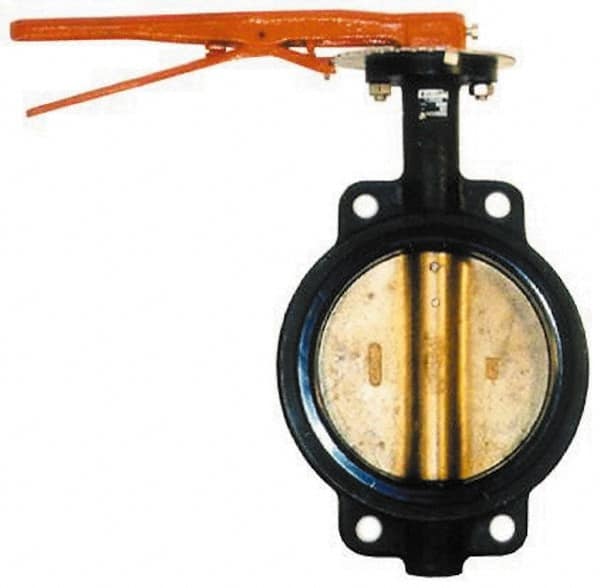 Legend Valve - 2-1/2" Pipe, Wafer Butterfly Valve - Lever Handle, Cast Iron Body, EPDM Seat, 200 WOG, Aluminum Bronze Disc, Stainless Steel Stem - Benchmark Tooling
