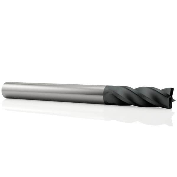 OSG - 9mm, 22mm LOC, 10mm Shank Diam, 70mm OAL, 4 Flute, Solid Carbide Square End Mill - Single End, TiAlN Finish, Spiral Flute, 30° Helix, Centercutting, Right Hand Cut, Right Hand Flute, Series 404 - Benchmark Tooling