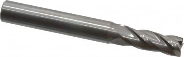 OSG - 9/32", 3/4" LOC, 5/16" Shank Diam, 2-1/2" OAL, 4 Flute, Solid Carbide Square End Mill - Single End, Uncoated, Spiral Flute, 30° Helix, Centercutting, Right Hand Cut, Right Hand Flute, Series 404 - Benchmark Tooling