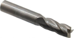 OSG - 27/64", 1" LOC, 7/16" Shank Diam, 2-3/4" OAL, 4 Flute, Solid Carbide Square End Mill - Single End, Uncoated, Spiral Flute, 30° Helix, Centercutting, Right Hand Cut, Right Hand Flute, Series 404 - Benchmark Tooling