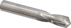M.A. Ford - 17/32" 118° Spiral Flute Solid Carbide Screw Machine Drill Bit - Bright Finish, Right Hand Cut, 1-3/8" Flute Length, 3-1/2" OAL, Faceted Point, Straight Shank - Benchmark Tooling