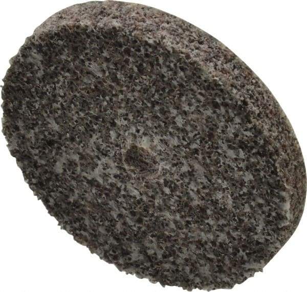 3M - 2" Diam, 1/4" Face Width, 1/4" Center Hole, Coarse Grade, Aluminum Oxide Deburring Wheel - Unitized, Hard Density 7 Grade, 22,100 RPM - Benchmark Tooling