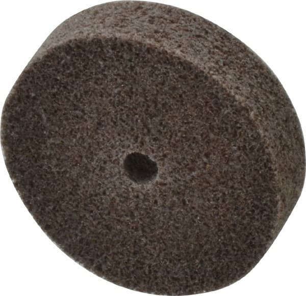 3M - 2" Diam, 1/2" Face Width, 1/4" Center Hole, Medium Grade, Aluminum Oxide Deburring Wheel - Unitized, Hard Density 7 Grade, 22,100 RPM - Benchmark Tooling