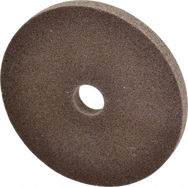 3M - 6" Diam, 1/2" Face Width, 1" Center Hole, Medium Grade, Aluminum Oxide Deburring Wheel - Unitized, Hard Density 7 Grade, 7,500 RPM - Benchmark Tooling