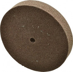 3M - 6" Diam, 1" Face Width, 1/2" Center Hole, Medium Grade, Aluminum Oxide Deburring Wheel - Unitized, Hard Density 7 Grade, 7,500 RPM - Benchmark Tooling