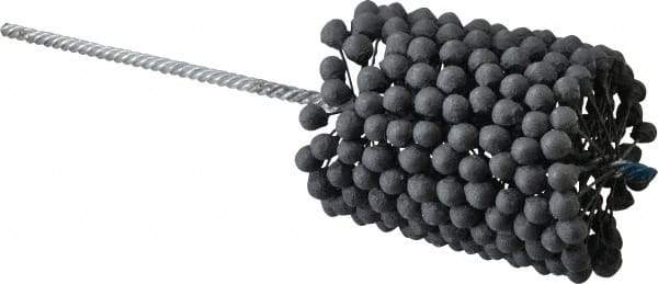 Brush Research Mfg. - 3-1/4" to 3-3/4" Bore Diam, 240 Grit, Silicon Carbide Flexible Hone - Extra Fine, 13-1/2" OAL - Benchmark Tooling