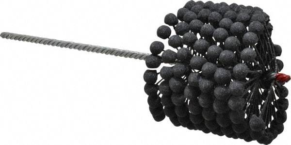 Brush Research Mfg. - 4-3/8" to 4-5/8" Bore Diam, 180 Grit, Silicon Carbide Flexible Hone - Extra Fine, 13-1/2" OAL - Benchmark Tooling